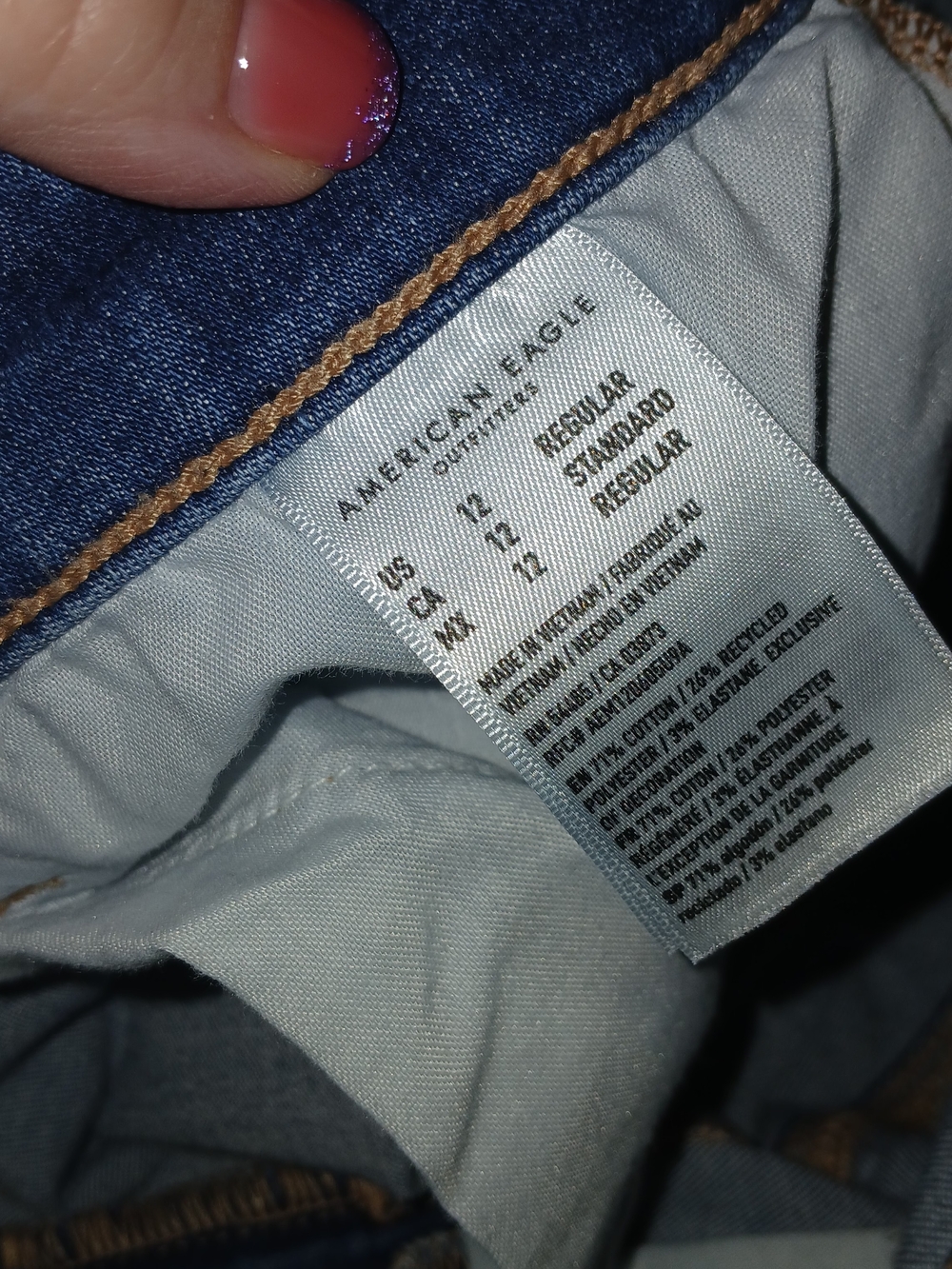 American Eagle Outfitters Women's Light Blue Skinny Jeans - Picture 3 of 4